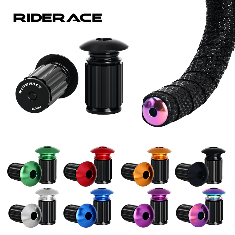 Mountain Biking Hat - RIDERACE Fahrrad Lenker Endstopfen Aluminium Legierung