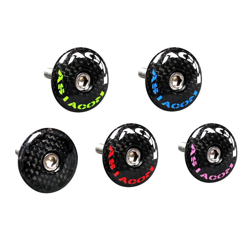 Mountain Biking Hat - Carbon-Faser-Fahrrad-Lenkervorbau-Obere Abdeckung 28,6mm Gabel-Vorbau-Abdeckung Mountainbike-Rennrad-Steuergruppen-Set mit