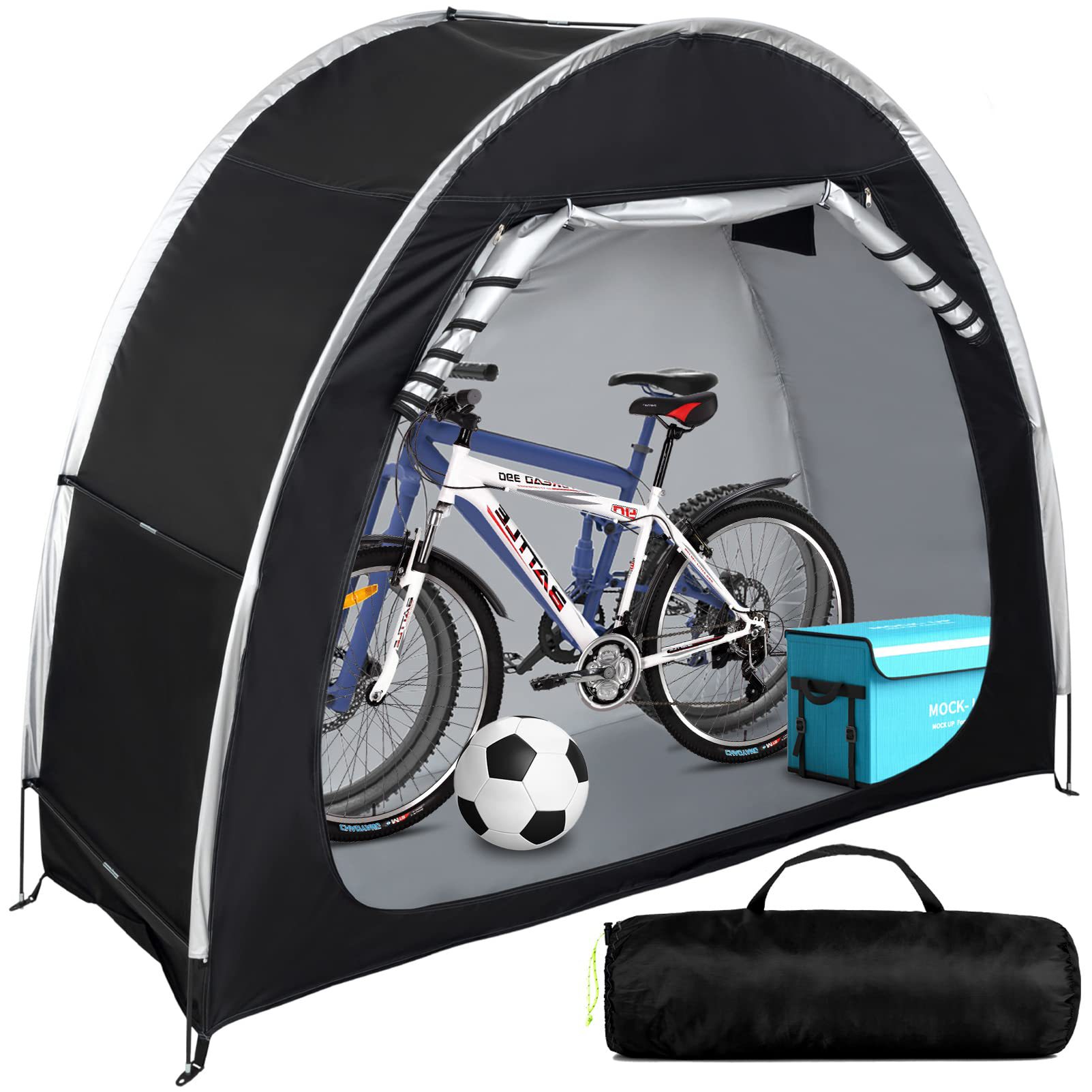 Mountain Biking Protective Gear - Mountainbike Lagerung Im Freien Parkplatz Zelt