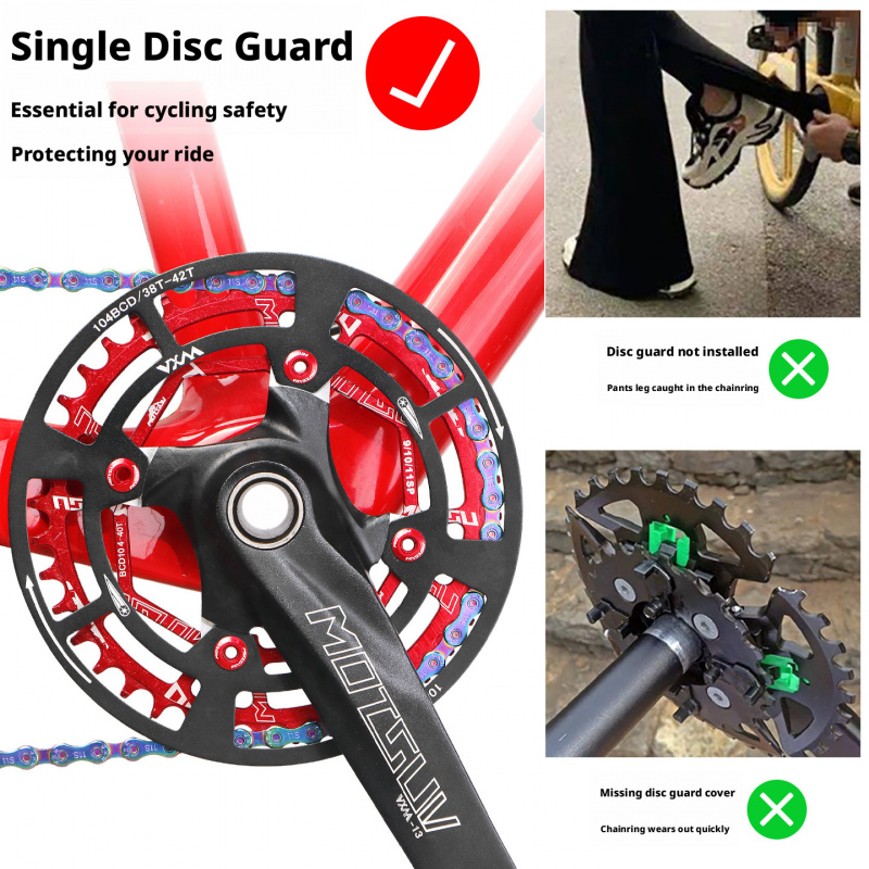 Mountain Biking Protective Gear - 104 BCD Kettenblattschutz für Mountainbikes, Single-Speed