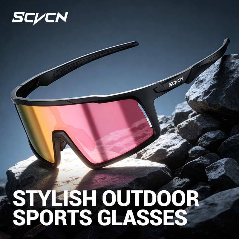 Mountain Biking Glasses - SCVCN Neue Outdoor Polarisierte Fahrrad-Sonnenbrille, Wanderbrille