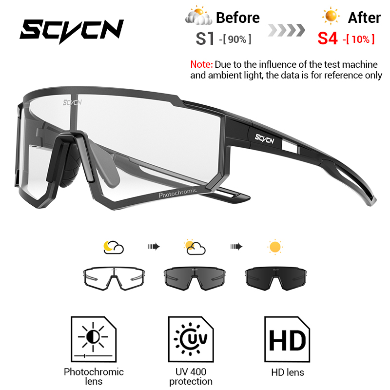 Mountain Biking Glasses - SCVCN Neue Outdoor Photochrome Schutzbrille Radfahren
