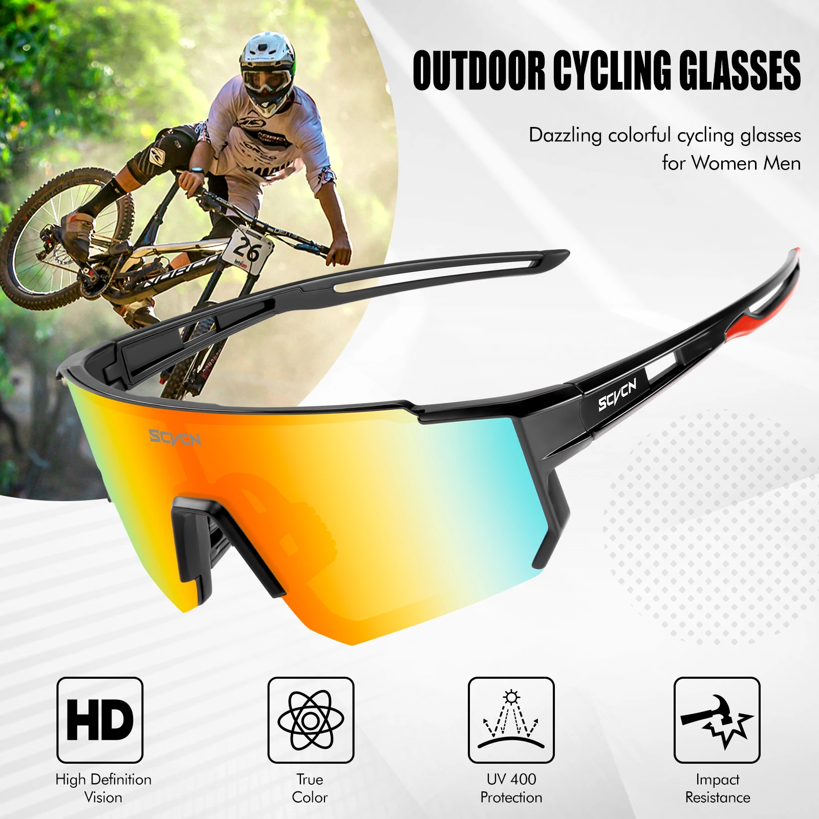 SCVCN Neue Photochrome Radspor – Mountain Biking Glasses Bewertung und Preis