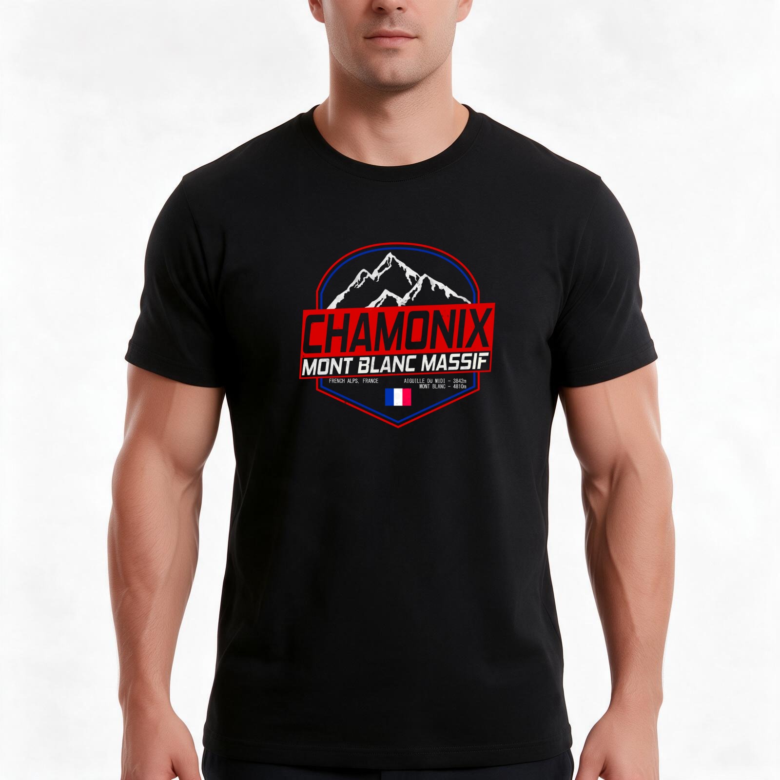 Retro-Ski-T-Shirt mit dem Moti – Mountain Biking France Bewertung und Preis