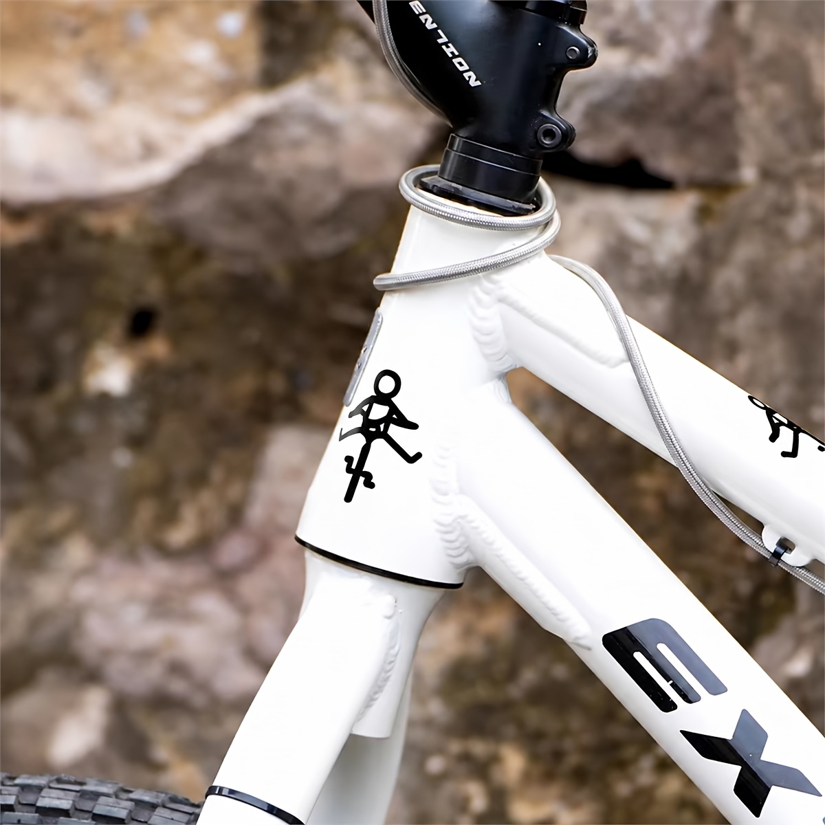 Lustige, einfache Fahrrad-Aufk – Mountain Biking Drawing Bewertung und Preis